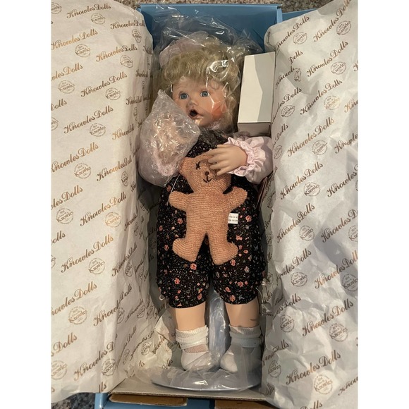 Edwin Knowles Porcelain Doll- "Boo Bear and Me" - Picture 2 of 10